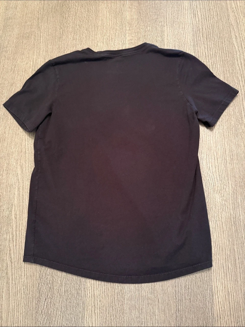 Nike Black Tee with Cream Swoosh Logo